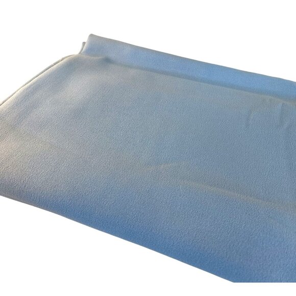Light Blue Polyester Crepe Fabric 4 Yards 58" Wide Draping Sewing Material - Picture 8 of 8